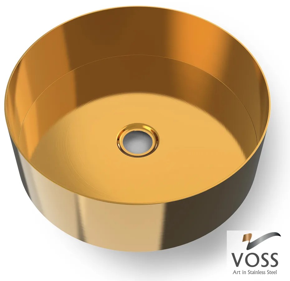 Νιπτήρας Milo Φ33 voss Inox PVD Brushed Gold V1033-211