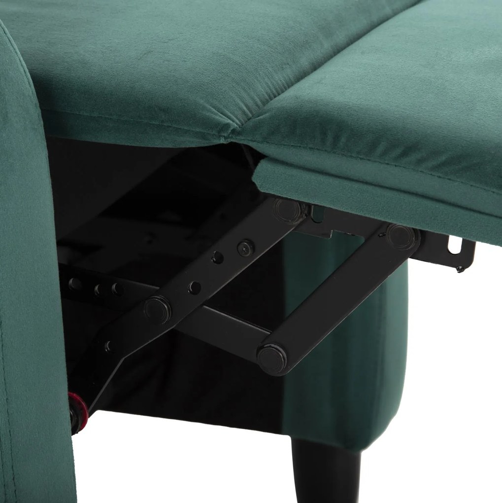Πολυθρόνα HIBER RELAX C9782.03 Βελούδο Κυπαρισσί 67,5x90x104Υ εκ. 67.5x90x104 εκ.