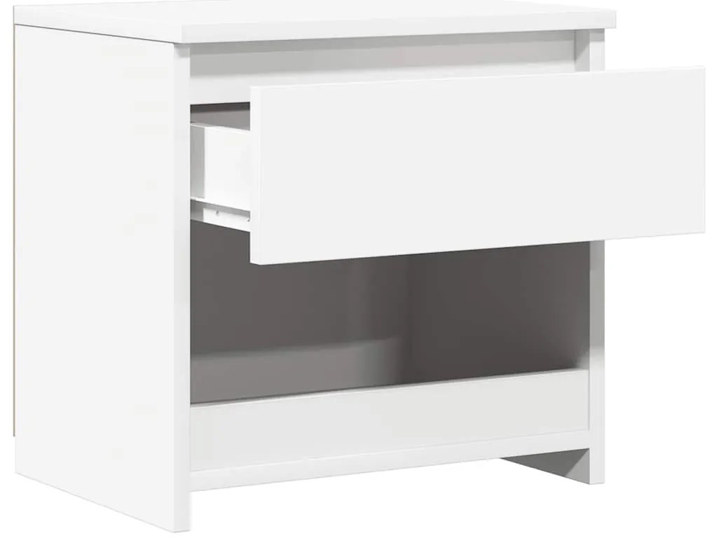 vidaXL Κομοδίνα 2 τεμ. Λευκά 40 x 30 x 39 εκ. από Επεξ. Ξύλο
