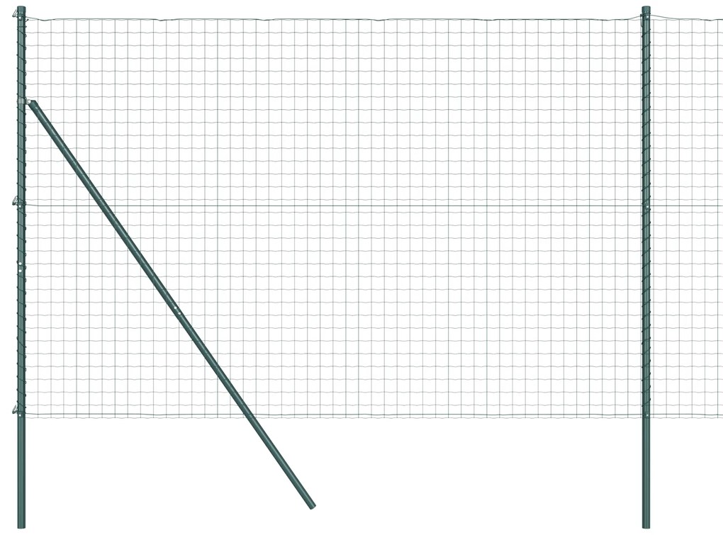 vidaXL Euro Fence με 7 Πόδια 1.6x10 μ Γαλβανισμένος Χάλυβας Πράσινος