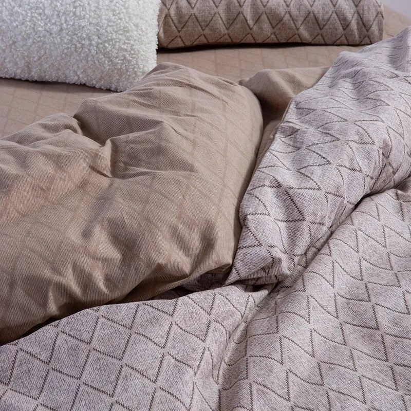 Σετ Σεντόνια Φανελένια Μονά 160x260 Torredo Beige 5205495591193