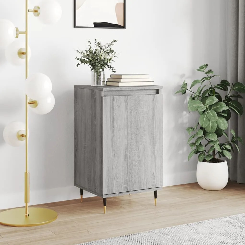 vidaXL Συρταριέρα Γκρι Sonoma 40 x 35 x 70 εκ. από Επεξεργασμένο Ξύλο
