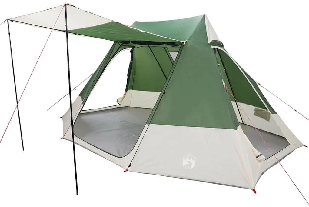 vidaXL Σκηνή Camping Πράσινο 482 x 360 x 227 εκ Πολυεστέρας