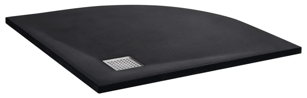 vidaXL Βάση Ντουζιέρας Μαύρη 90 x 90 εκ. από SMC