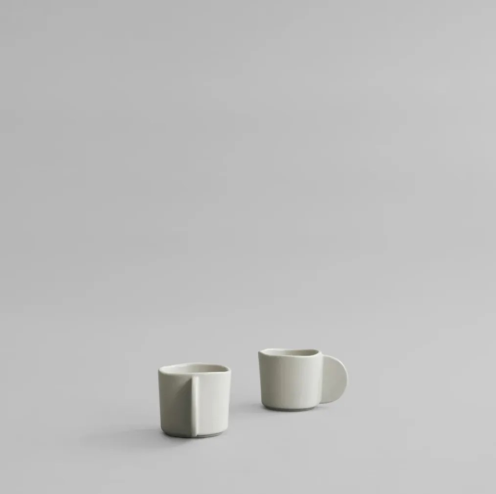 Φλυτζάνια Του Καφέ Native Set Of 2 Άσπρο Birch Κεραμικό H7,5x11 cm 101 COPENHAGEN