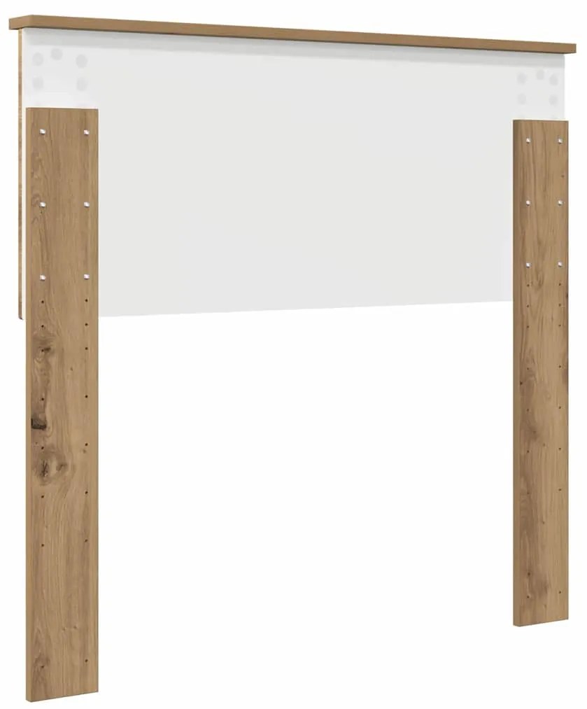 vidaXL Κεφαλάρι με κεφαλάρι Artisan Oak 90 cm Επεξεργασμένο ξύλο