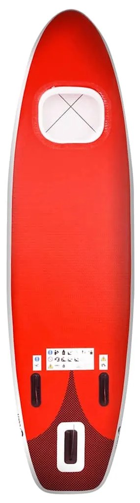 vidaXL Σανίδα SUP Φουσκωτή Σετ Κόκκινη 330 x 76 x 10 εκ.