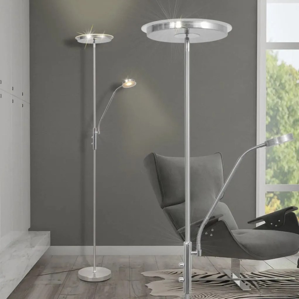 vidaXL Φωτιστικό Δαπέδου LED 23 W με Dimmer