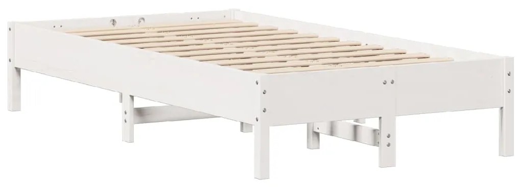 vidaXL Σκελετός Κρεβ. Χωρίς Στρώμα Λευκό 75x190 εκ Μασίφ Πεύκο