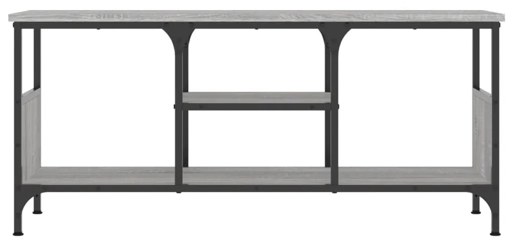 vidaXL Έπιπλο Τηλεόρασης Sonoma Γκρι 100x35x45 εκ. Επεξ. Ξύλο/Σίδερο