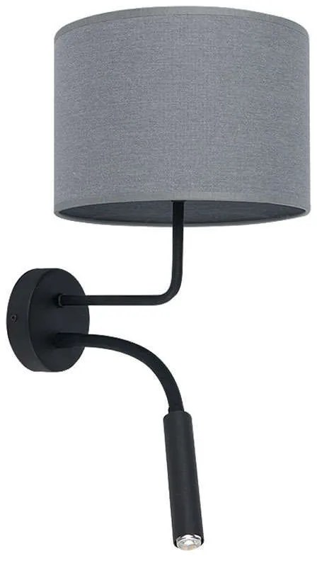 Φωτιστικό Τοίχου Hotel Plus 9071 Grey Nowodvorski Metal, Fabric