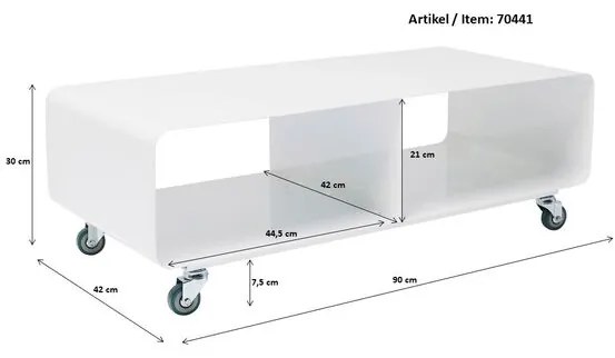 Έπιπλο TV Lounge Λευκό 90x42x30εκ - Λευκό