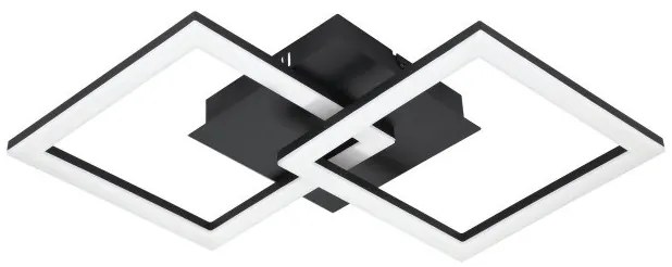 Έξυπνο Φωτιστικό Οροφής Πλαφονιέρα LED 21,5W Μαύρο 3CCT Dimmable Κινητό Paranday-Z 900315 Eglo-900316-Μαύρο 900316
