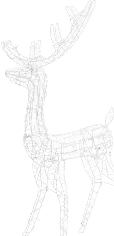 vidaXL Τάρανδοι Οικ. Ακρυλικός Χριστουγεννιάτικος 300 LED Πολύχρωμο