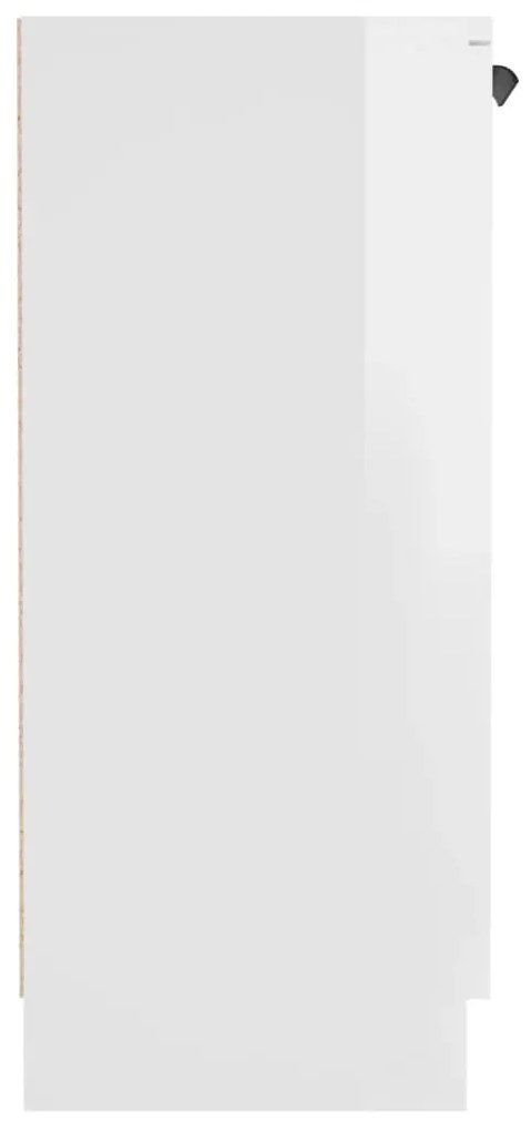 vidaXL Ντουλάπι Γυαλιστερό Λευκό 60 x 30 x70 εκ. Επεξεργασμένο Ξύλο
