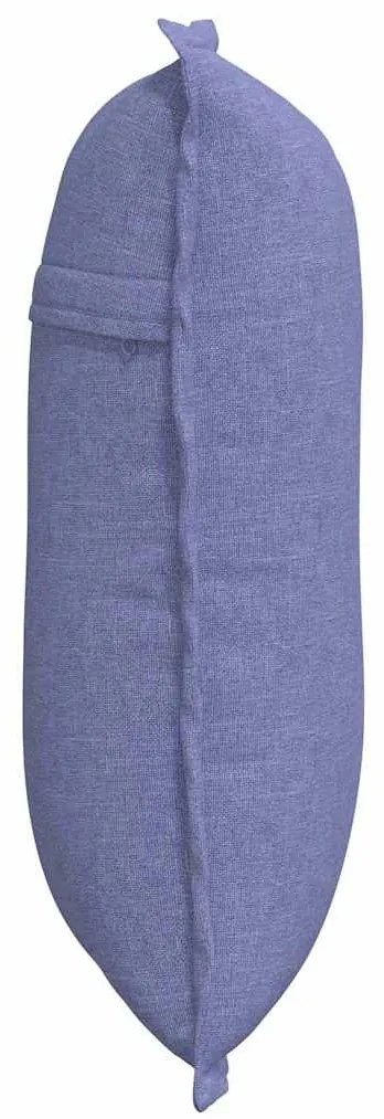 vidaXL Μαξιλάρι Πλάτης Μπλε τζην 50 x 19 x 45 εκ ύφασμα