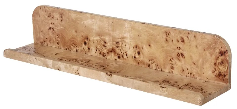 Artekko Artekko Burl Ράφι Επιτοίχιο MDF Φυσική Απόχρωση (60x12x12)cm 49645