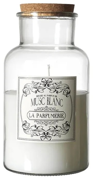 Αρωματικό κερί Apothecary Home Deco Factory με διάρκεια καύσης 110 ώρες, άρωμα Musc Blanc και διαστάσεις 14x25.5cm