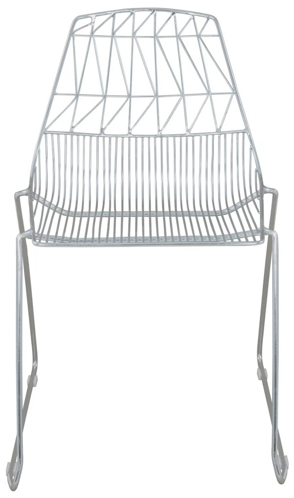 ΚΑΡΕΚΛΑ ΜΕΤΑΛΛΙΚΗ ΑΣΗΜΙ ICARUS HM8010.10 54x57x79cm