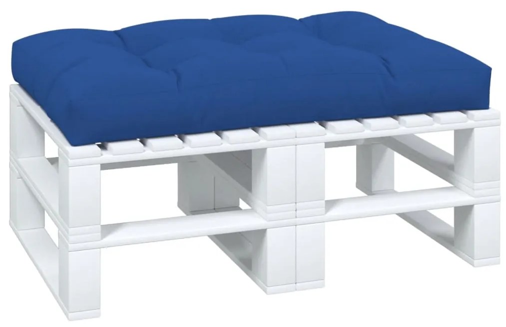vidaXL Μαξιλάρι Παλέτας Μπλε Ρουά 120 x 80 x 12 εκ. Υφασμάτινο