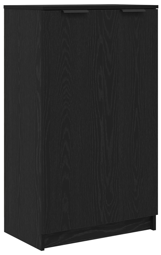 vidaXL Ντουλάπι Παπουτσιών Μαύρο Δρυός 59x35x100 εκ. Από Επεξεργασμένο Ξύλο