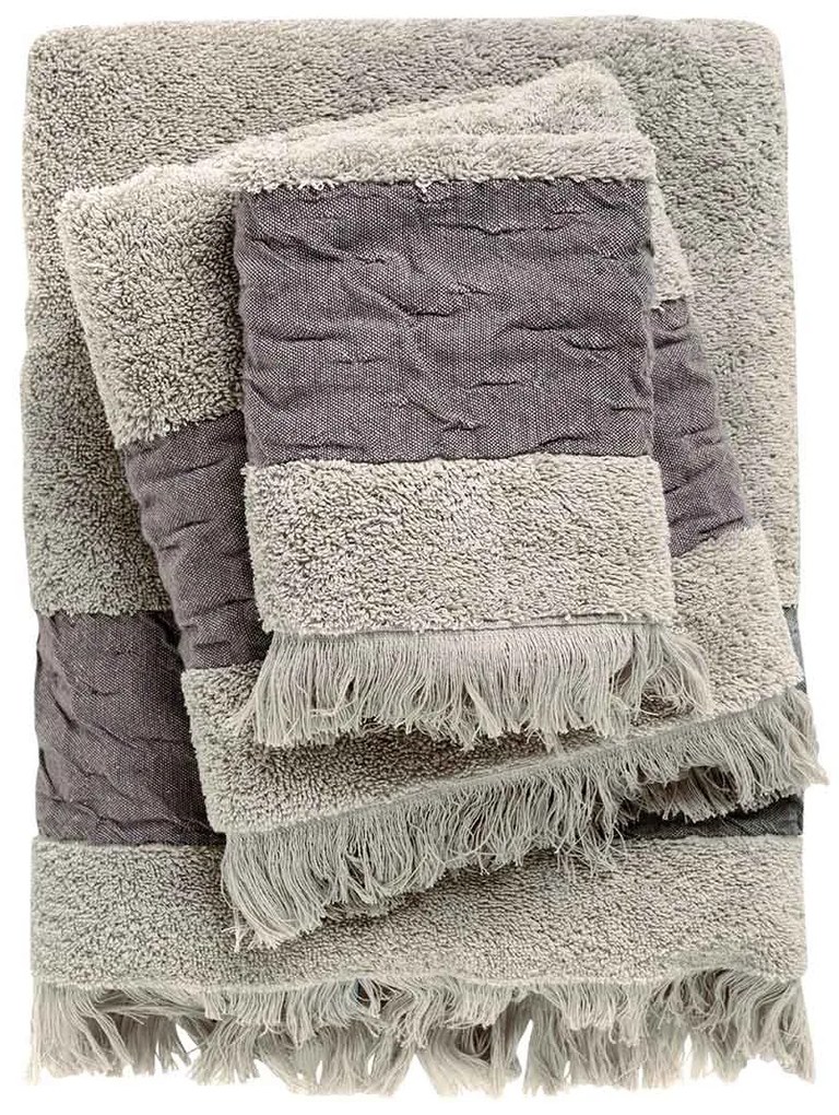 Πετσέτες Μπάνιου (Σετ 3τμχ) Das Home Daily 550gsm Γκρι