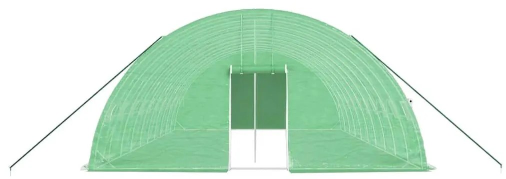 Θερμοκήπιο με Ατσάλινο Πλαίσιο Πράσινο 60 μ² 10 x 6 x 2,85 μ. - Πράσινο