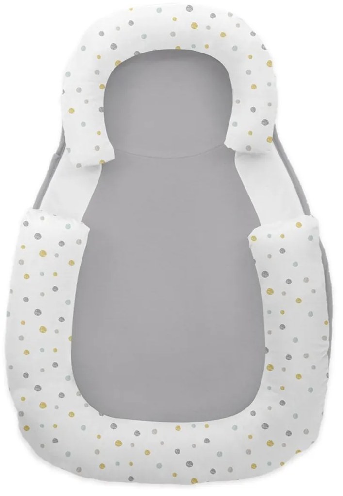 Μαξιλάρι Θέσης Ύπνου - Σφηνάκι (60x40x8) Kikka Boo Dots Grey
