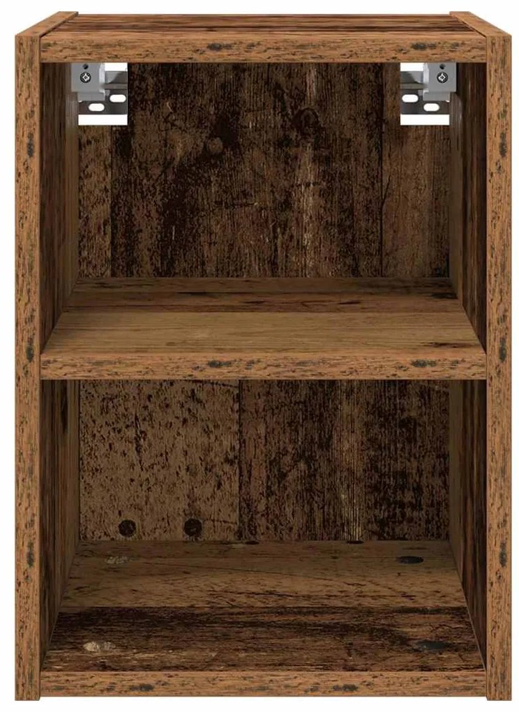 vidaXL Κρεμαστό ντουλάπι με αποθήκευση Παλιό ξύλο 30 x 29,5 x 40 εκ.