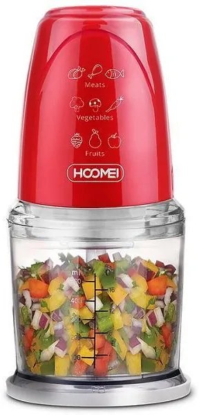 Πολυκόπτης Multi 260W με Δοχείο 500ml Hoomei HM-6280R Κόκκινο