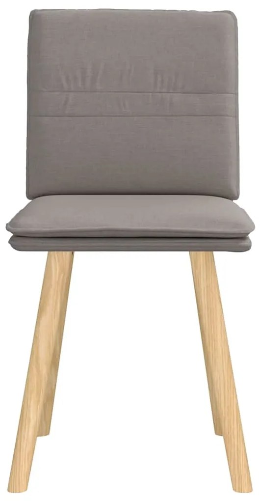 vidaXL Πολυθρόνες Τραπεζαρίας 2 τεμ. Taupe Υφασμάτινες