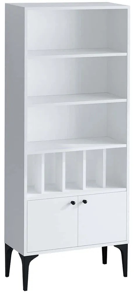 Βιβλιοθήκη Spica 393MRD1231 60x30x175cm White