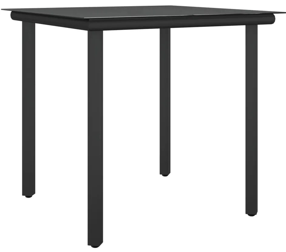 vidaXL Σετ Τραπεζαρίας Κήπου 5 τεμ. Συνθ. Ρατάν / Ατσάλι με Μαξιλάρια