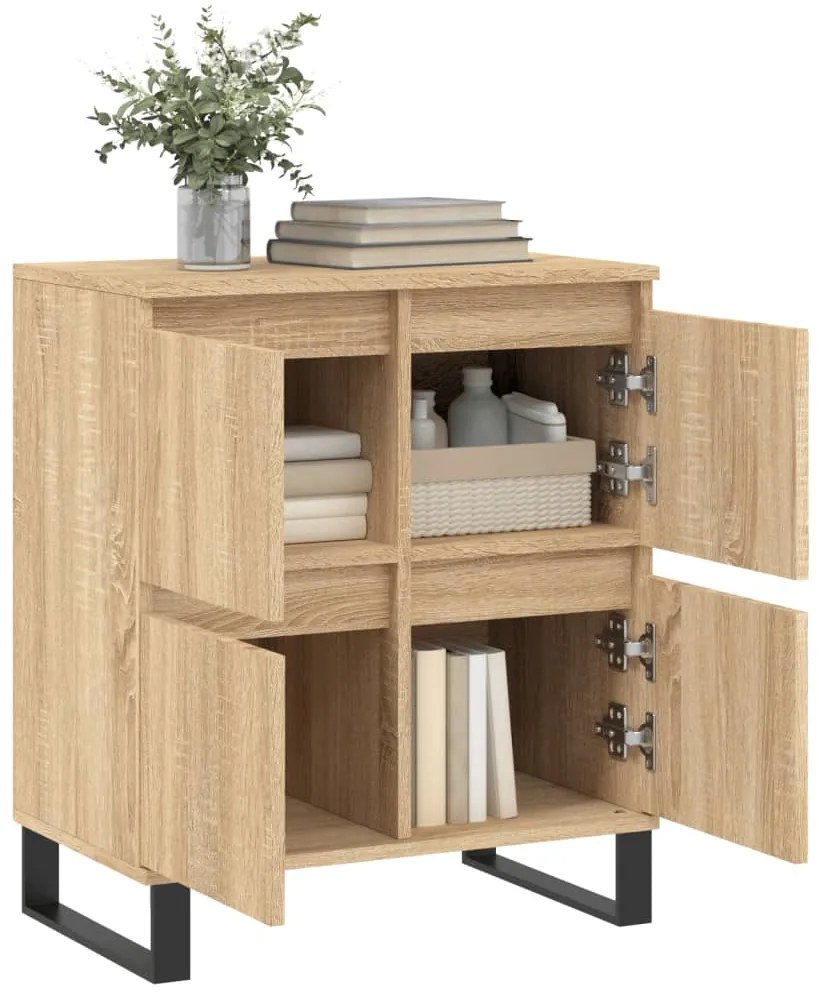vidaXL Συρταριέρα Sonoma Δρυς 60x35x70 εκ. Επεξεργασμένο Ξύλο