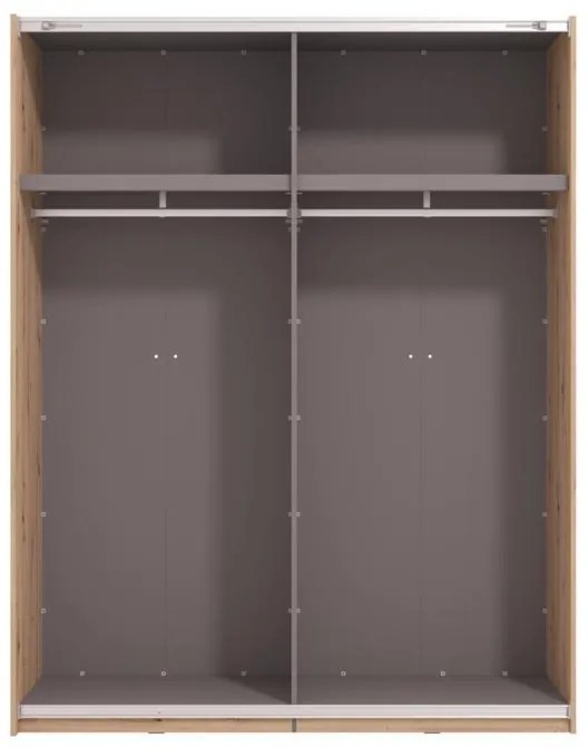 Ντουλάπα Συρόμενη VEYMONT 150 OG με Καθρέπτη Artisan oak 146x61x218εκ. 146x61x218 εκ.