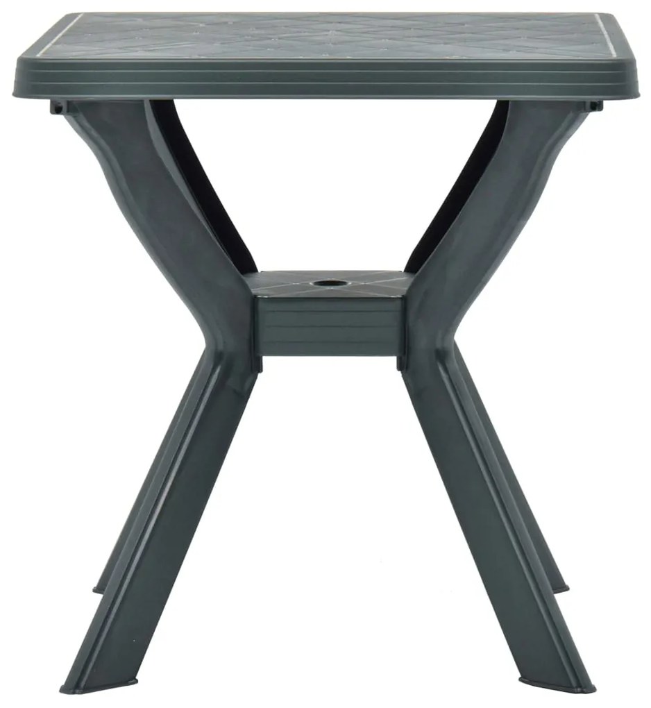 vidaXL Τραπέζι Bistro Πράσινο 70 x 70 x 72 εκ. Πλαστικό