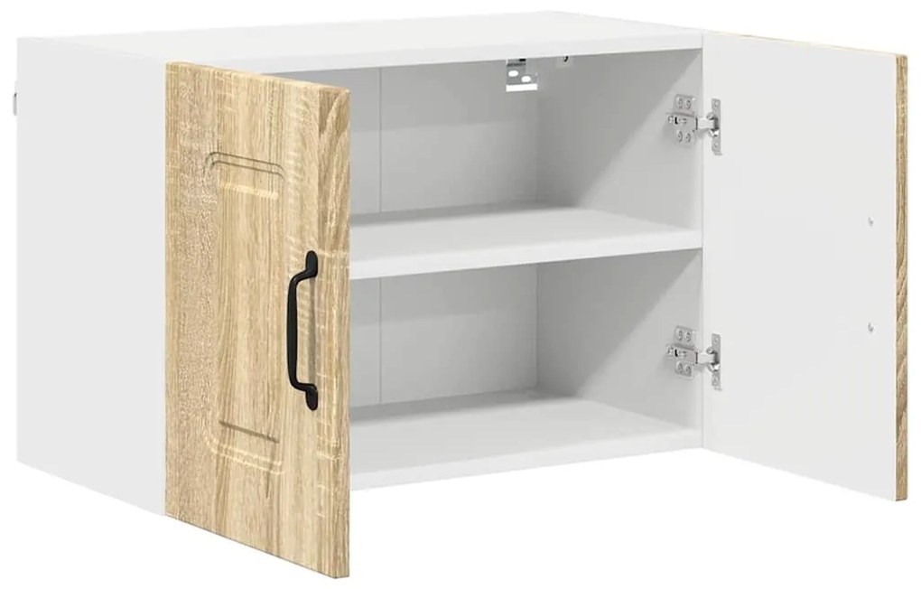 vidaXL Κρεμαστό ντουλάπι κουζίνας με ράφι Δρύς Sonoma 60 x 31 x 40 εκ
