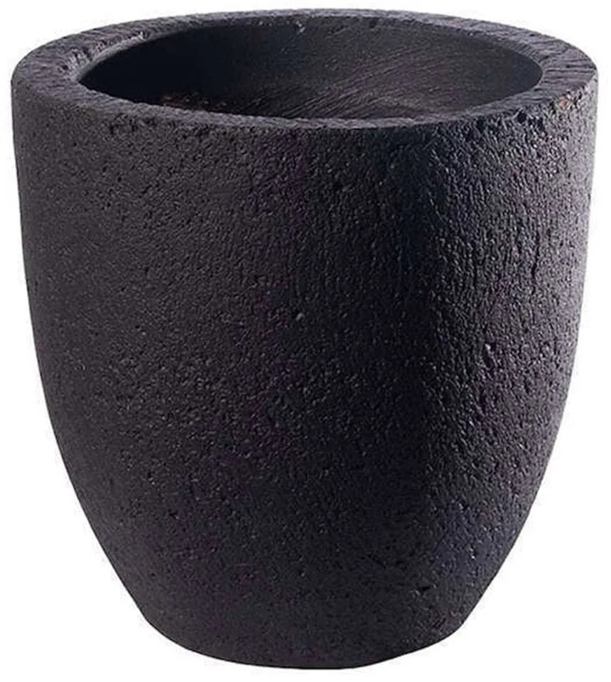 Γλάστρα Τσιμεντένια Στρογγυλή Botani A-7470-8 20x20x20cm Black Supergreens Τσιμέντο