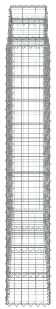 vidaXL Συρματοκιβώτια Τοξωτά 5 τεμ. 200x50x180/200 εκ. Γαλβαν. Ατσάλι