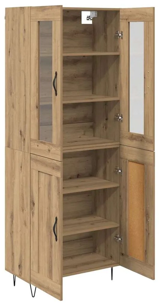 vidaXL Highboard Artisan Oak 69,5 x 34 x 90 εκ. Επεξεργασμένο ξύλο