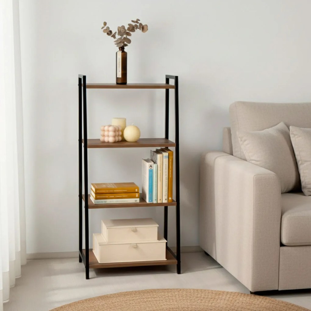 Ράφια Max Home Σίδερο Ξύλο MDF 4 Ράφια 43 X 90 X 30 CM