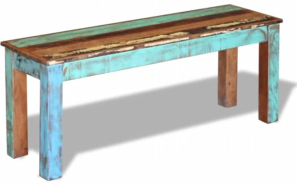 vidaXL Πάγκος 110 x 35 x 45 εκ. από Μασίφ Ανακυκλωμένο Ξύλο