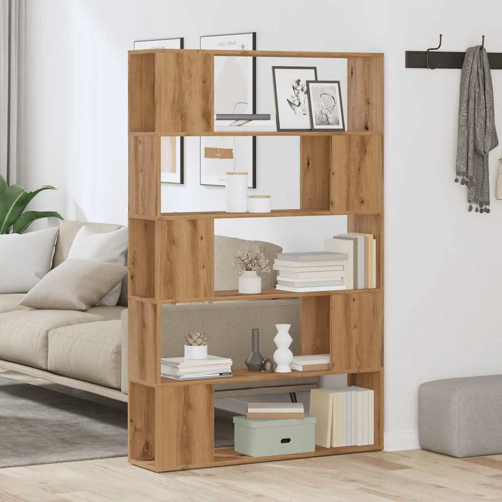 Ντουλάπι βιβλίων/διαχωριστικό δωματίου Artisan Oak 100x24x155cm - Καφέ