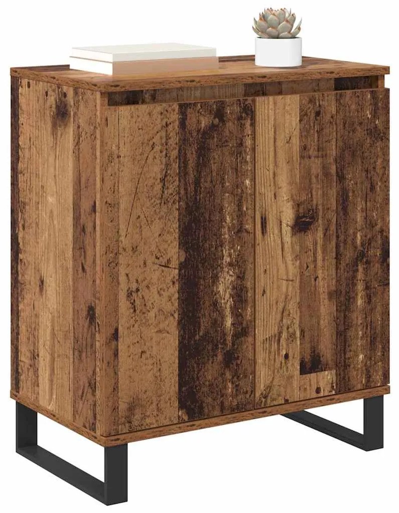 vidaXL Πλαϊνό γραφείο Παλιό Ξύλο 60 x 35 x 70 cm Επεξεργασμένο ξύλο