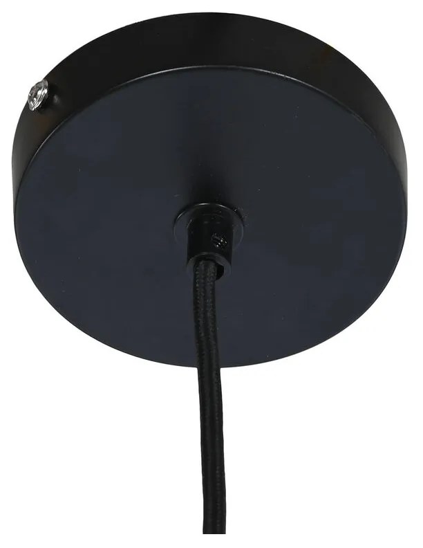 Φωτιστικό Οροφής DKD Home Decor Καφέ Μαύρο Κρεμ Μέταλλο 50 W 39 x 39 x 22 cm (x2)