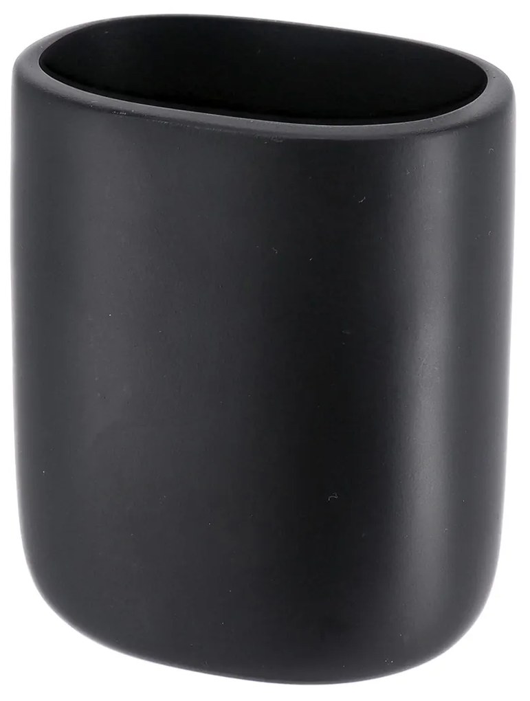 Ποτήρι Οδοντόβουρτσας (9x6.5x10.5) T-D Oval Black 61202103