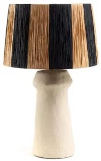 Επιτραπέζιο Φωτιστικό Juvela Raffia Beige Black (42x42x54) Soulworks 0880006