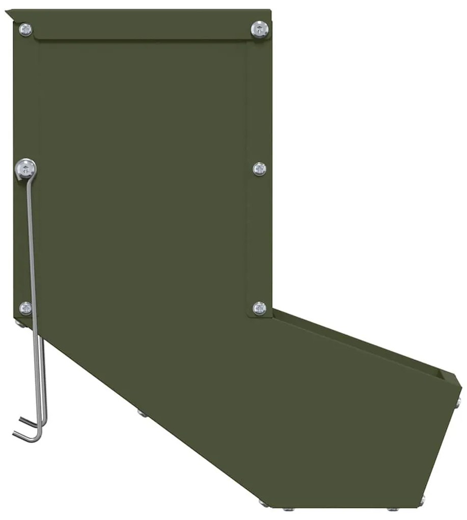 vidaXL Ταΐστρα Χαμστεριών Ελιά Πράσινη 12,5 x 26 x 28,5 εκ