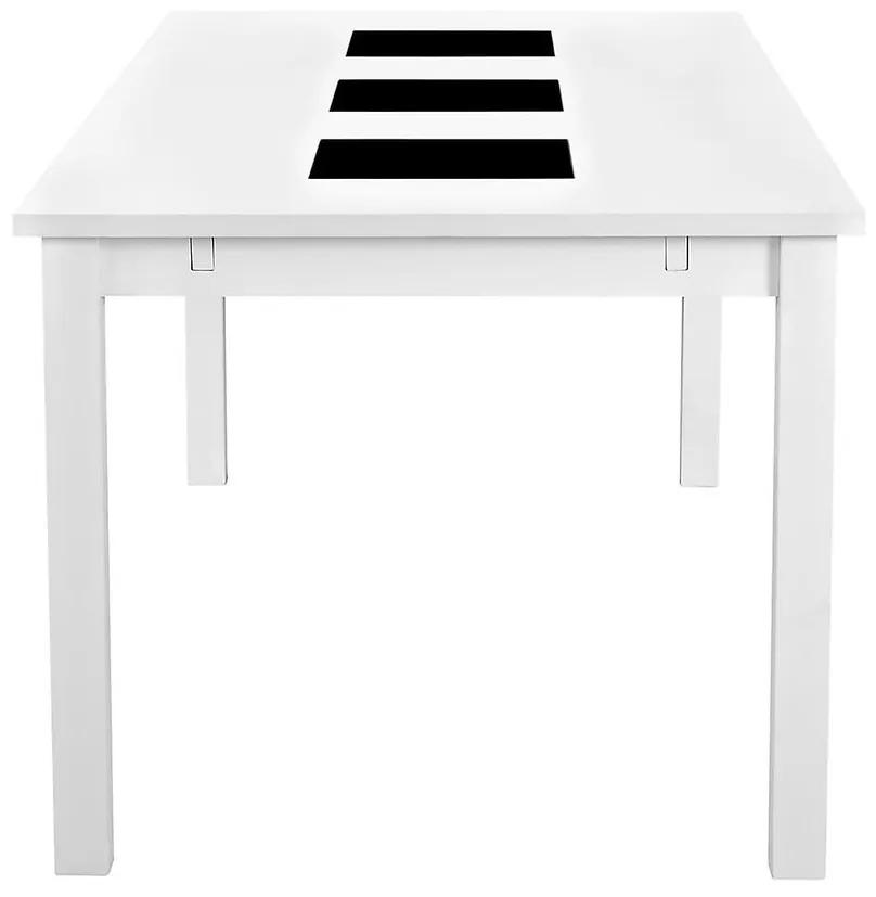 Τραπέζι Riverton 493, Άσπρο, 75x90x180cm, Ινοσανίδες μέσης πυκνότητας | Epipla1.gr