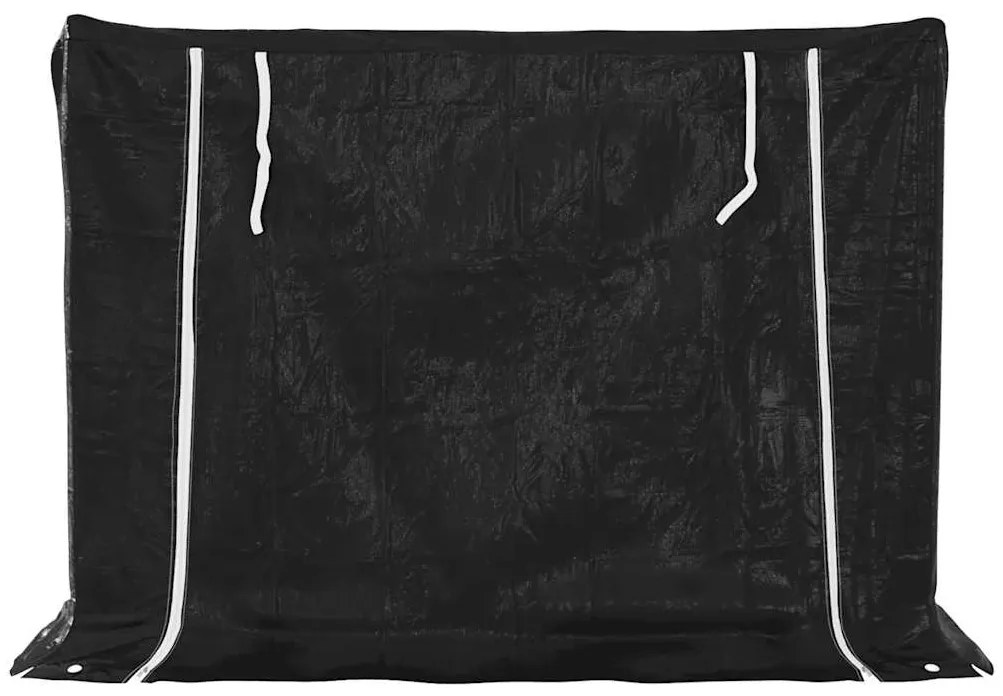 vidaxL Ράφι για καυσόξυλα με κάλυμμα βροχής 151x60,5x110,5 εκ.